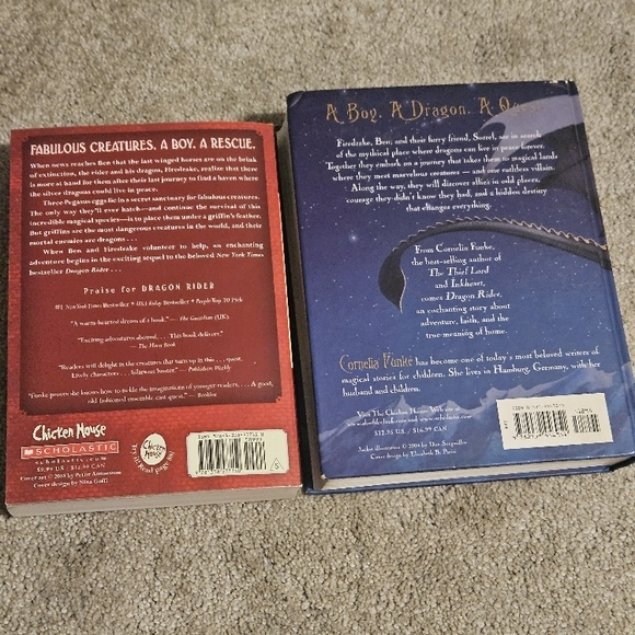 Dragon Rider Book Set - 2 Books By Cornelia Funke - Picture 2 of 2
